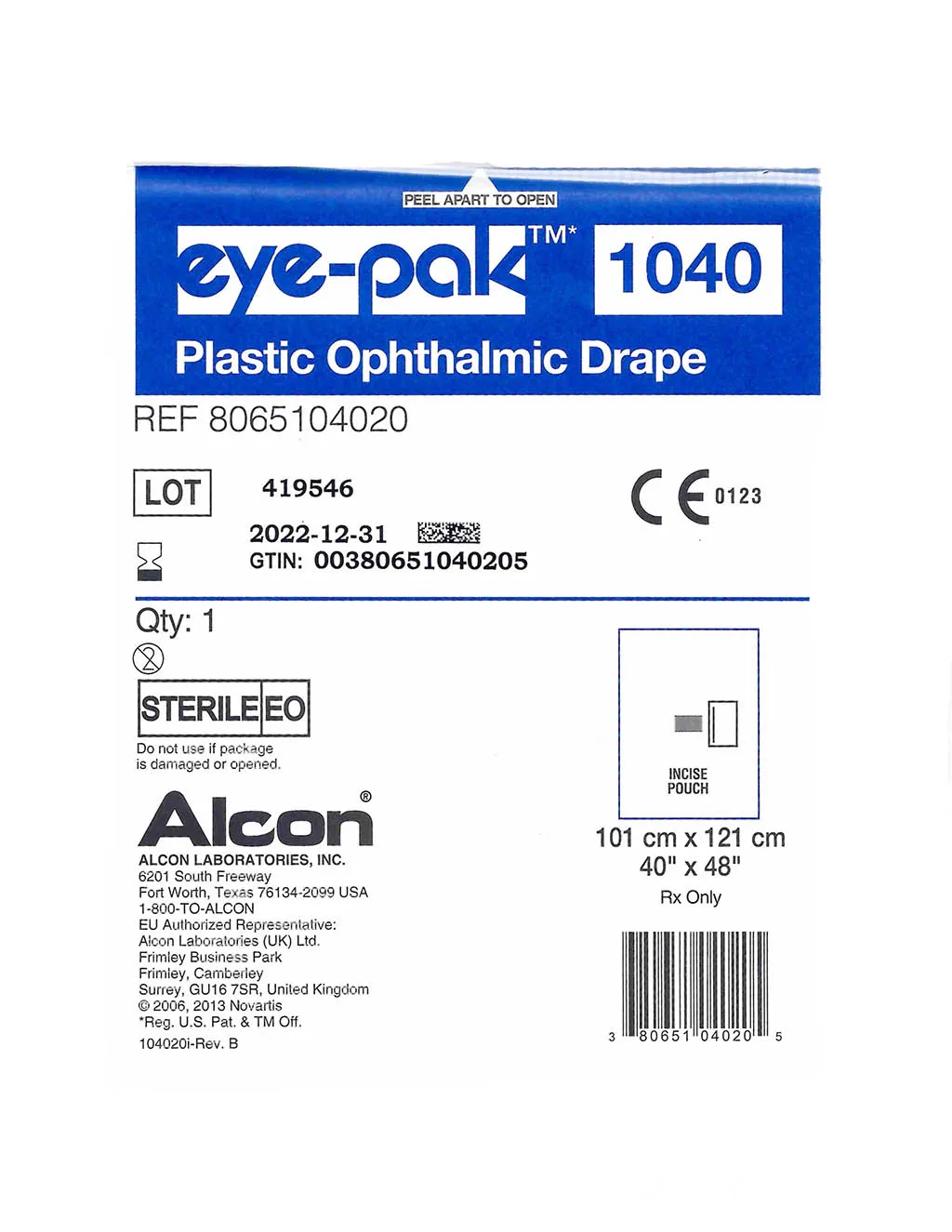 Простирадло хірургічне офтальмологічне Eye–Pak™